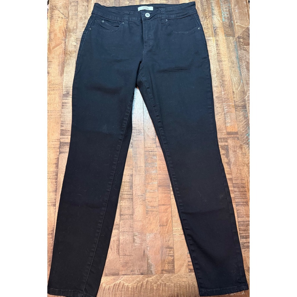 Royalty For Me Womens Black Skinny Jeans Size 14 Stretch Denim Slim Fit Pants